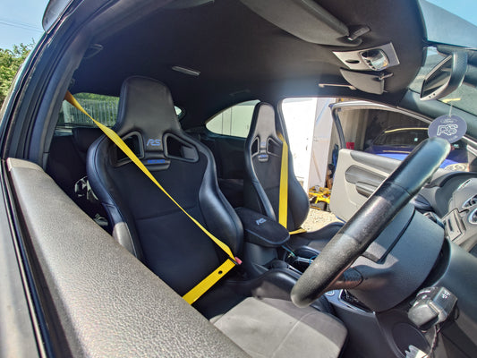 custom yellow seat belts