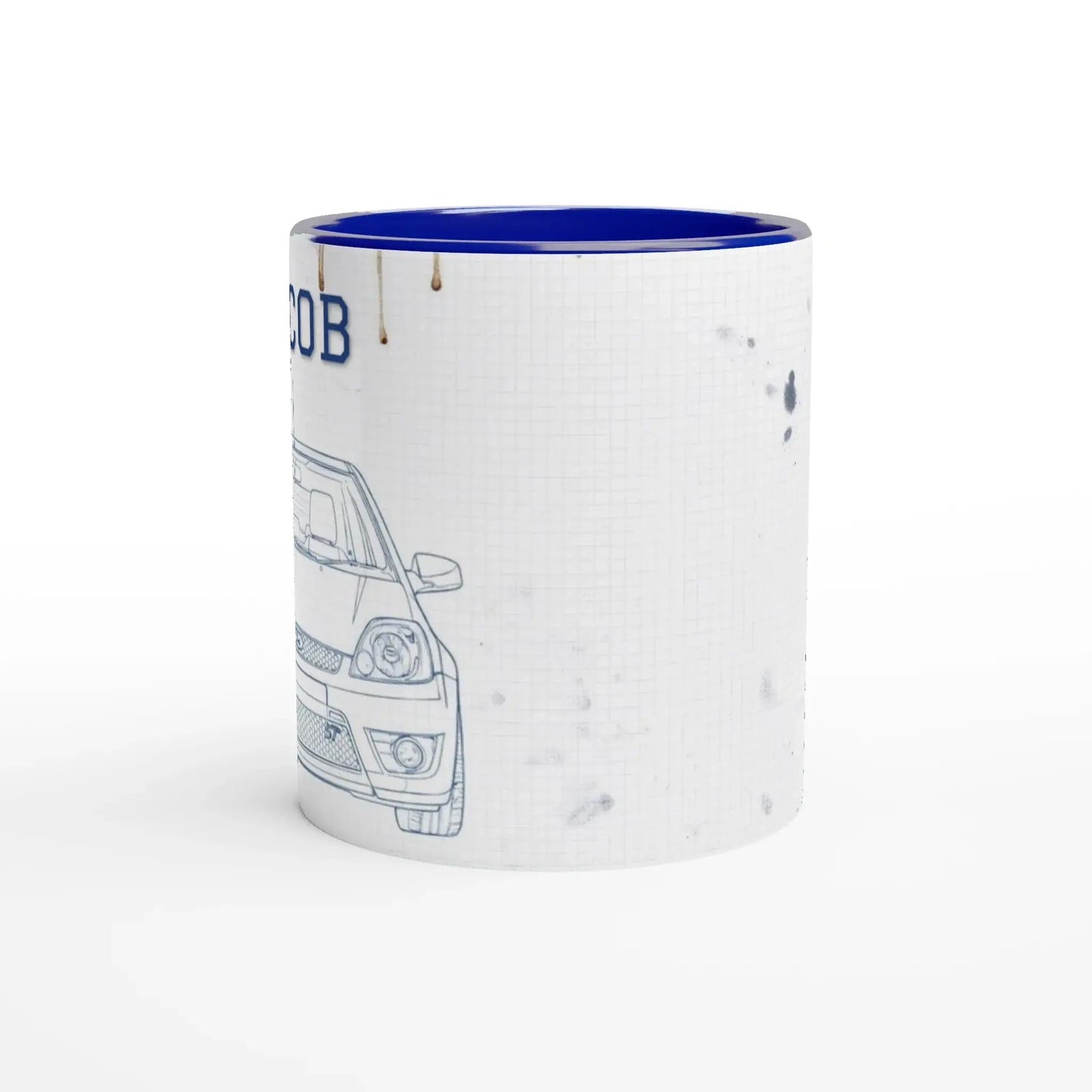 Personalised ST150 outline 11oz Ceramic Mug with Color Inside Retro Fast Fords