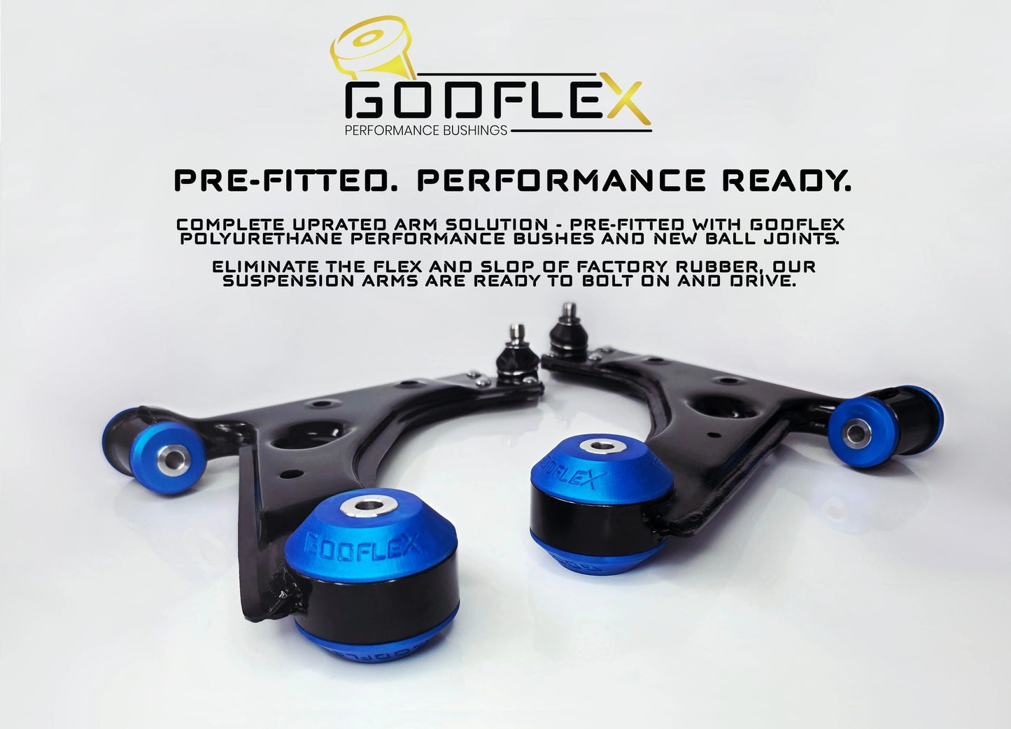 Ford Transit Courier (2014-2023) Uprated Pre-Bushed Front Suspension Arms