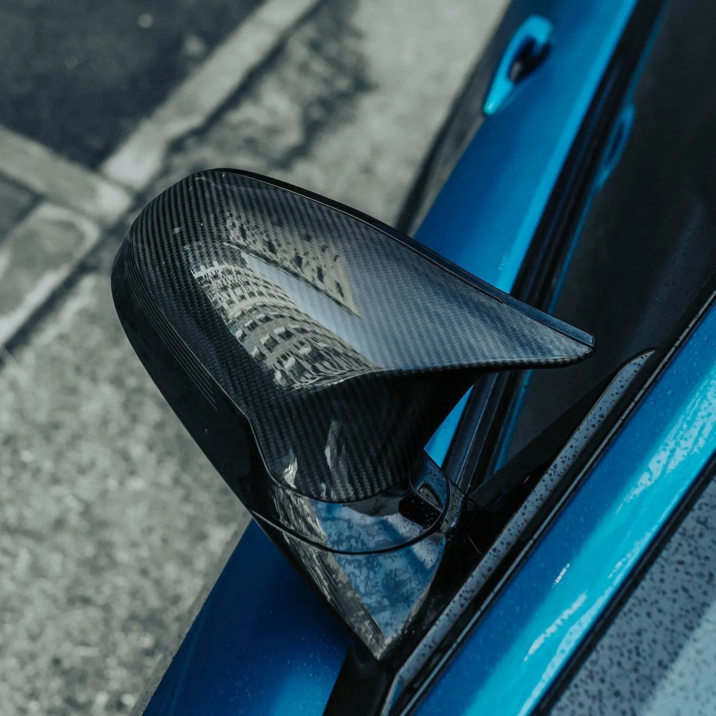 MHC+ BMW M3/M4/M2 Competition RHD Wing Mirror Covers In Pre Preg Carbon Fibre (F80/F82/F83/F87) MHC