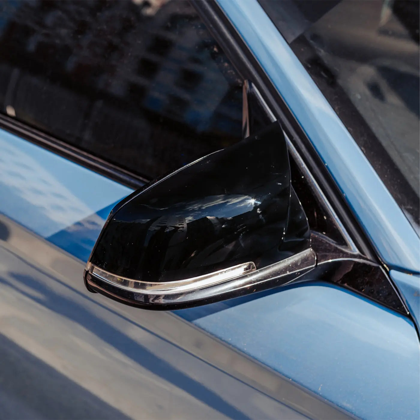 MHC Black BMW M Style Wing Mirror Replacement Covers In Gloss Black MHC