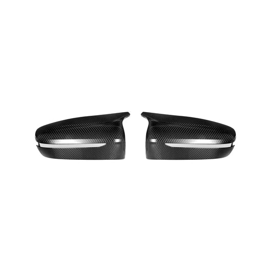 MHC+ BMW M5 F90 Wing Mirror Covers In Gloss Pre Preg Carbon Fibre (2018+ F90) MHC