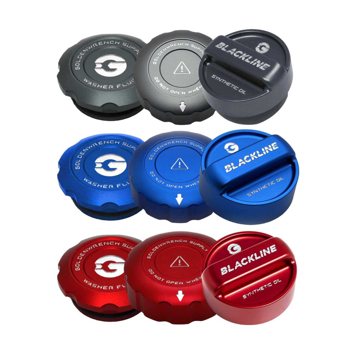 GoldenWrench BMW B58 BLACKLINE Performance Engine Cap Set (M140i, M240i, 340i & 440i) R44 Performance