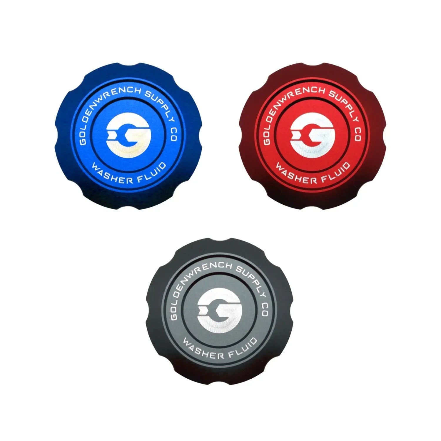 GoldenWrench BMW F Series M Car BLACKLINE Billet Washer Fluid Cap (F87/F80/F82/F83/F22/F30/F32) R44 Performance
