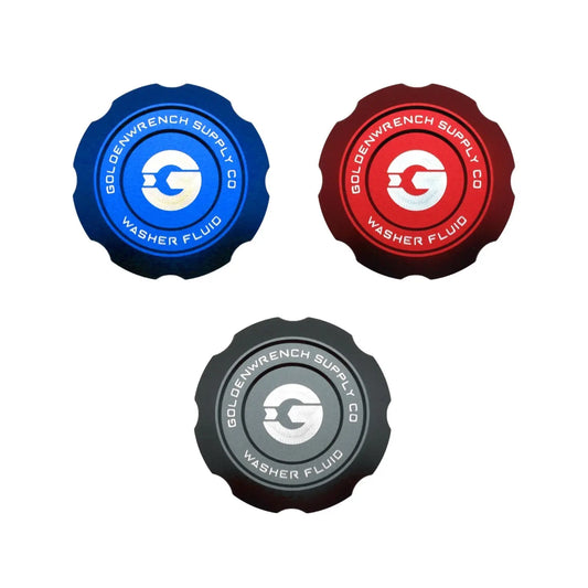 GoldenWrench BMW F Series M Car BLACKLINE Billet Washer Fluid Cap (F87/F80/F82/F83/F22/F30/F32) R44 Performance