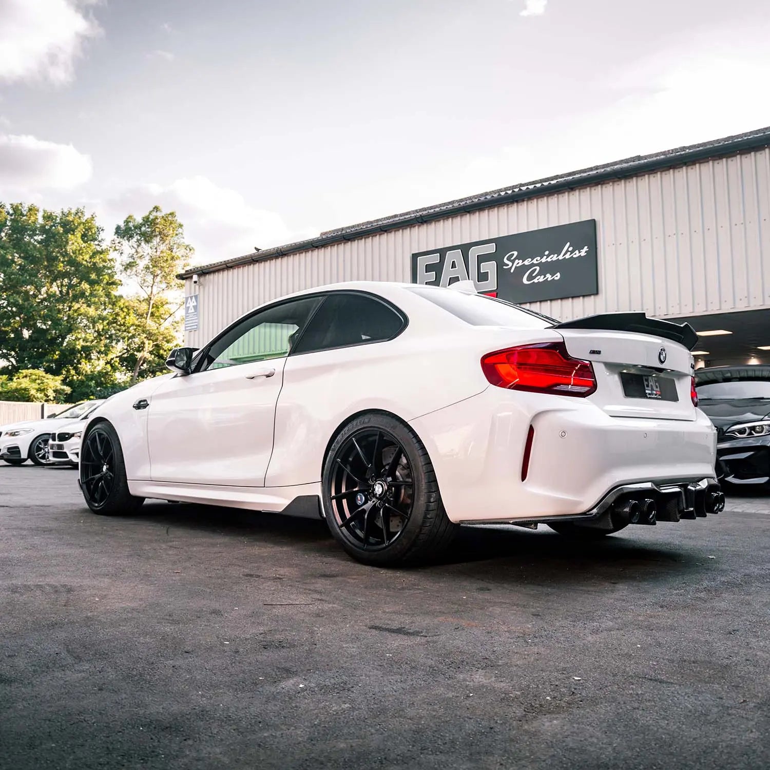 MHC+ BMW M2/2 Series Ducktail Rear Spoiler In Pre Preg Carbon Fibre (F22/F87) MHC
