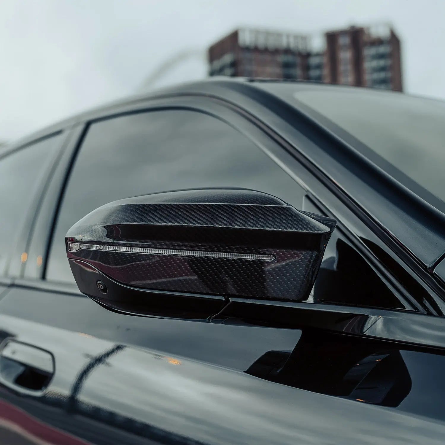 MHC+ BMW G90 & G99 M5 M Wing Mirror Covers In Pre Preg Carbon Fibre MHC