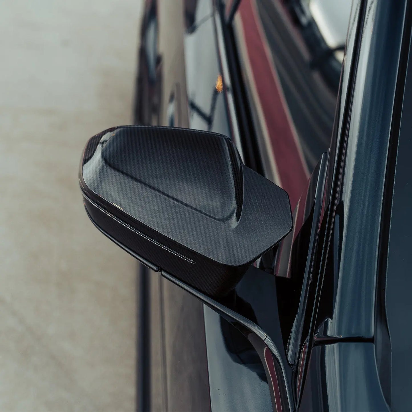 MHC+ BMW G90 & G99 M5 M Wing Mirror Covers In Pre Preg Carbon Fibre MHC