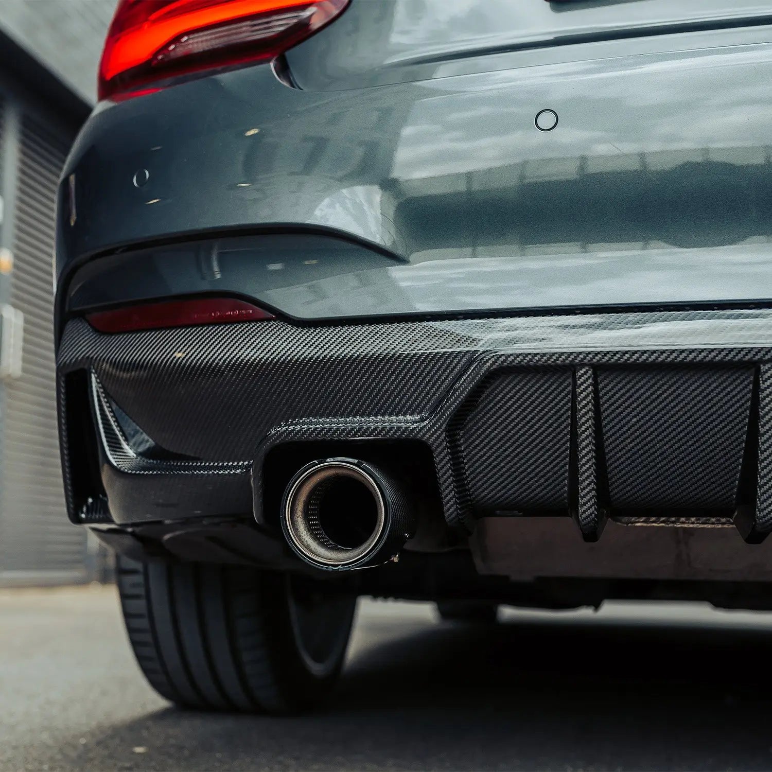 MHC+ BMW F22/F23 M235i & M240i Ultra Aggressive Style Rear Diffuser In Pre Preg Carbon Fibre R44 Performance