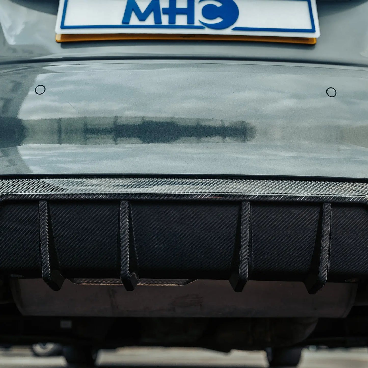 MHC+ BMW F22/F23 M235i & M240i Ultra Aggressive Style Rear Diffuser In Pre Preg Carbon Fibre R44 Performance