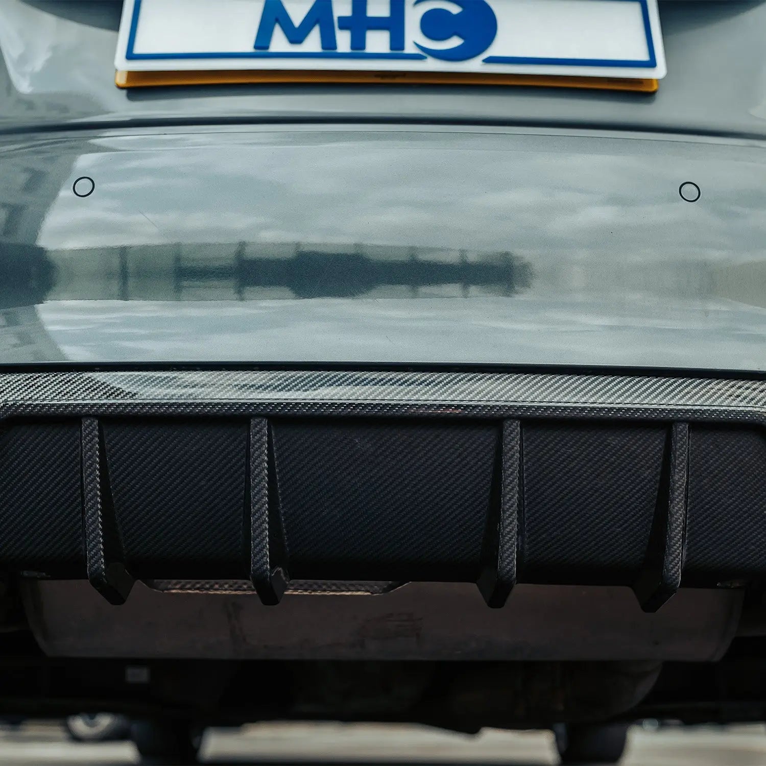 MHC+ BMW F22/F23 M235i & M240i Ultra Aggressive Style Rear Diffuser In Pre Preg Carbon Fibre R44 Performance