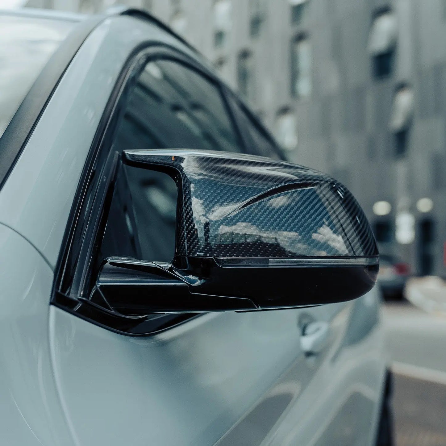 MHC+ BMW F97 X3M, F98 X4M, F95 X5M & F96 X6M Wing Mirror Covers In Pre Preg Carbon Fibre MHC