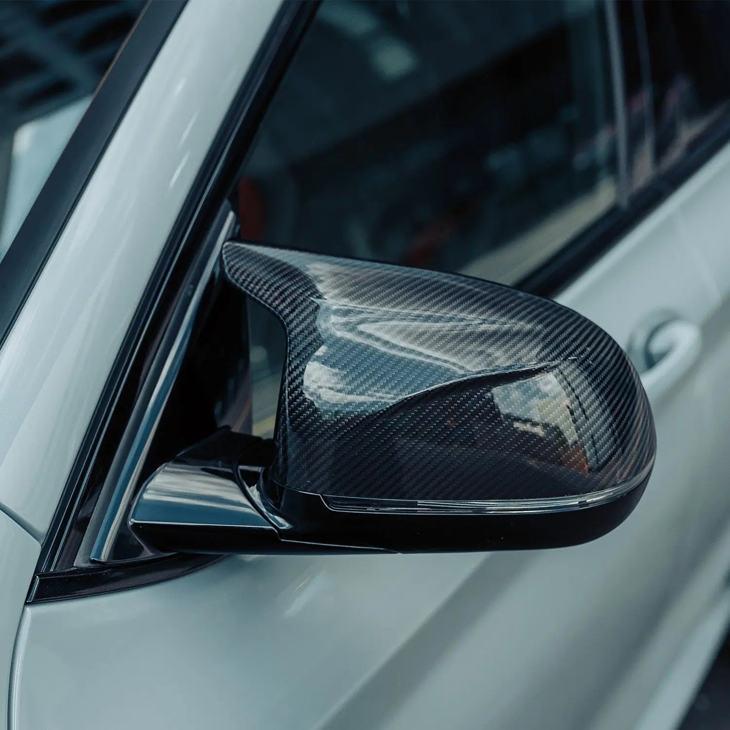 MHC+ BMW F97 X3M, F98 X4M, F95 X5M & F96 X6M Wing Mirror Covers In Pre Preg Carbon Fibre MHC