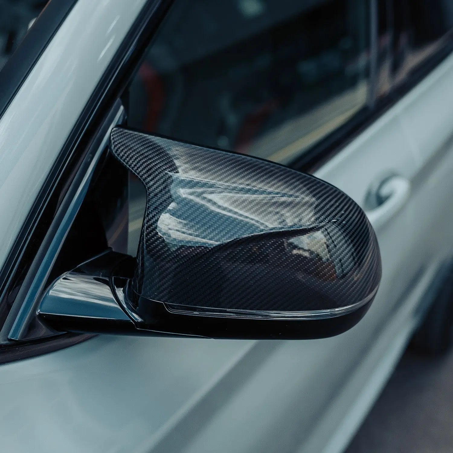 MHC+ BMW F97 X3M, F98 X4M, F95 X5M & F96 X6M Wing Mirror Covers In Pre Preg Carbon Fibre MHC