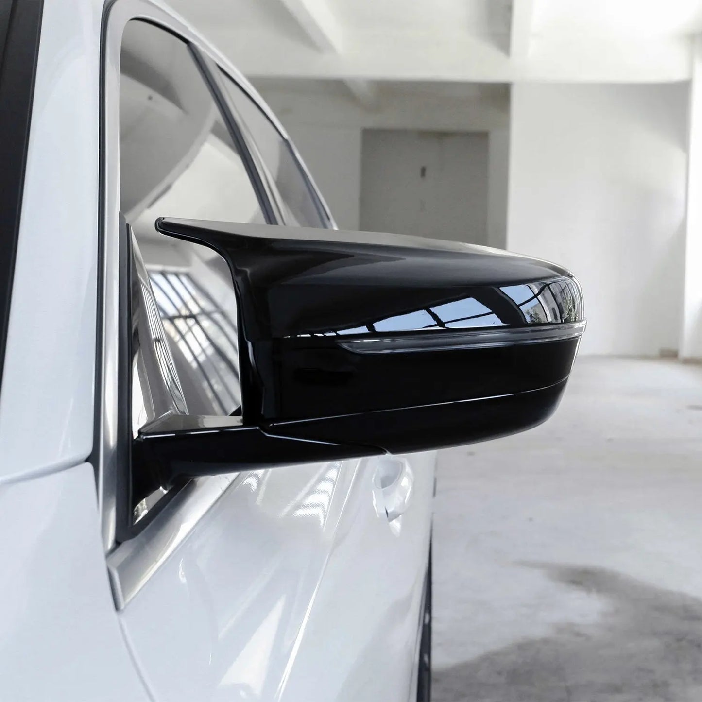 MHC Black BMW M Style Wing Mirror Covers In Gloss Black LHD (G20/G21/G22/G23/G30) MHC