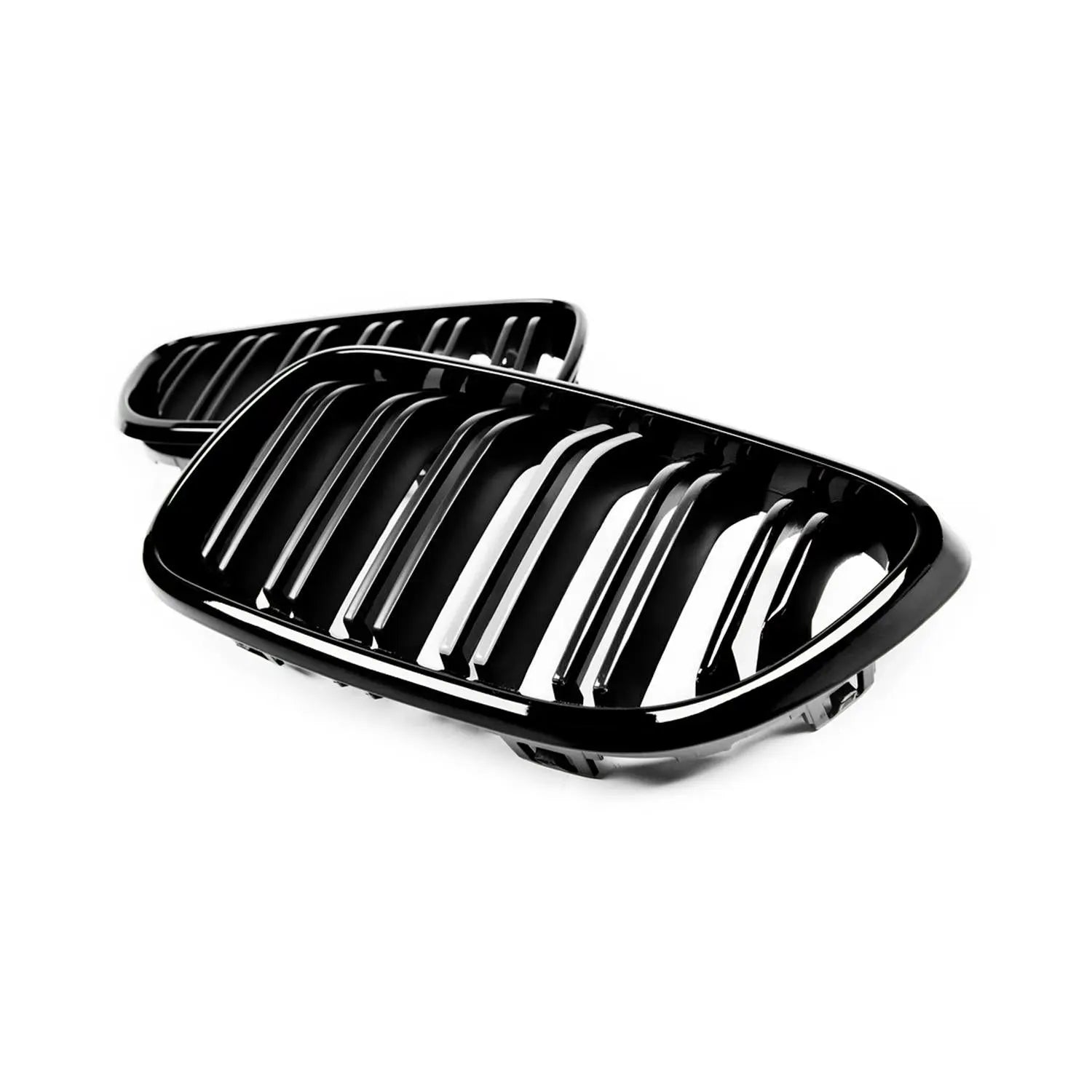 MHC Black BMW M2/2 Series OEM M2 Style Double Slat Front Grille In Gloss Black (F87/F22/F23) MHC