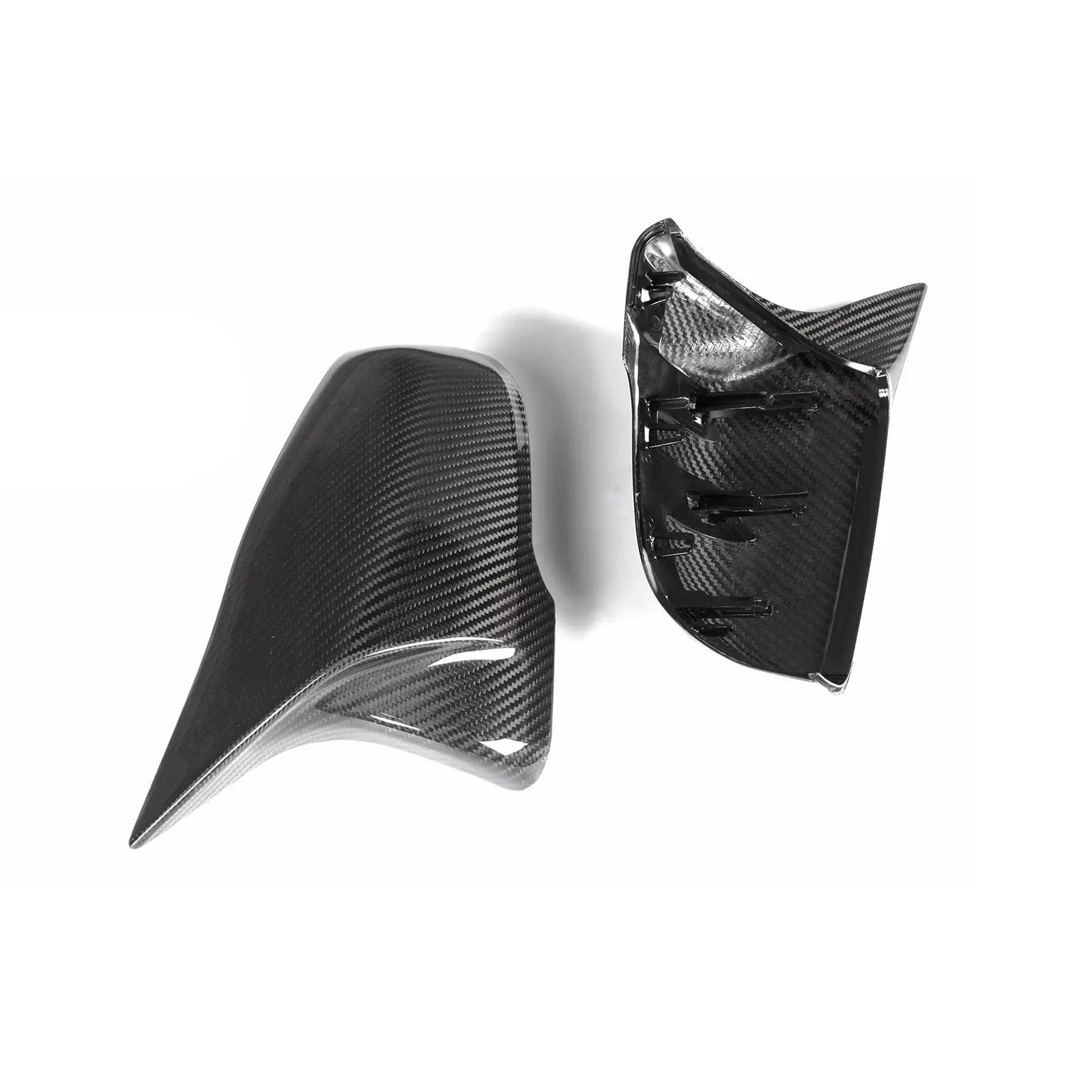 MHC+ BMW M Style Wing Mirror Covers In Pre Preg Carbon Fibre (F40/F44/G29/A90 Supra) MHC