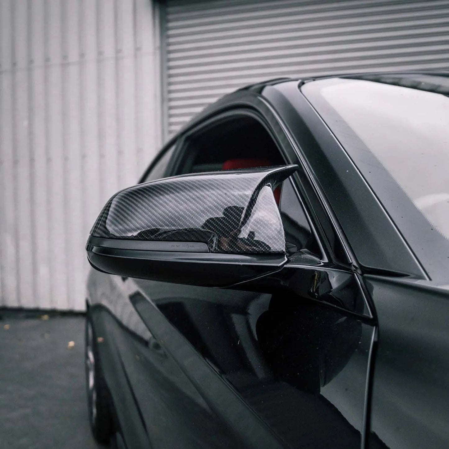 MHC+ BMW M-Style Wing Mirror Replacement Covers In Pre Preg Gloss Carbon Fibre for M-lites MHC
