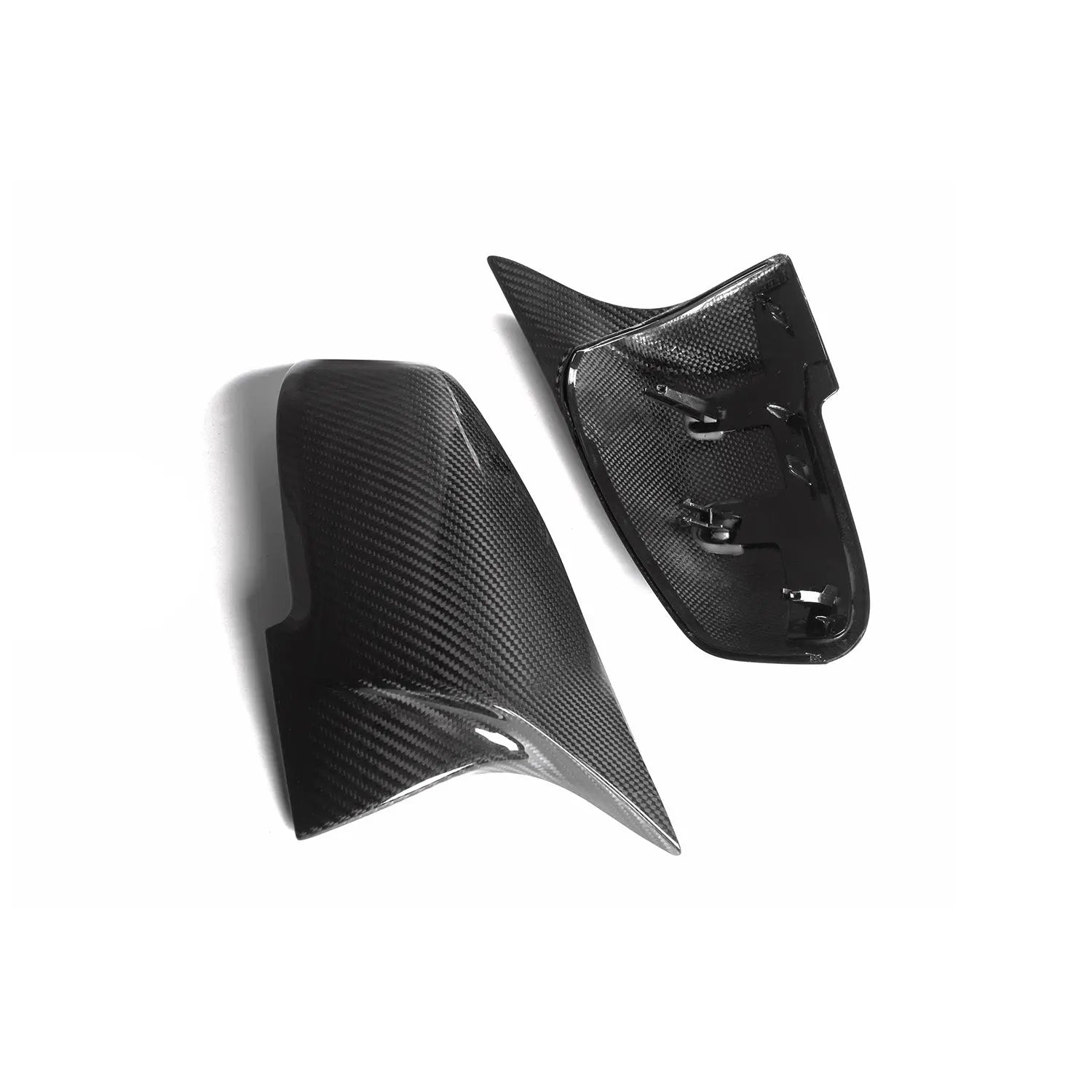 MHC+ BMW M-Style Wing Mirror Replacement Covers In Pre Preg Gloss Carbon Fibre for M-lites MHC
