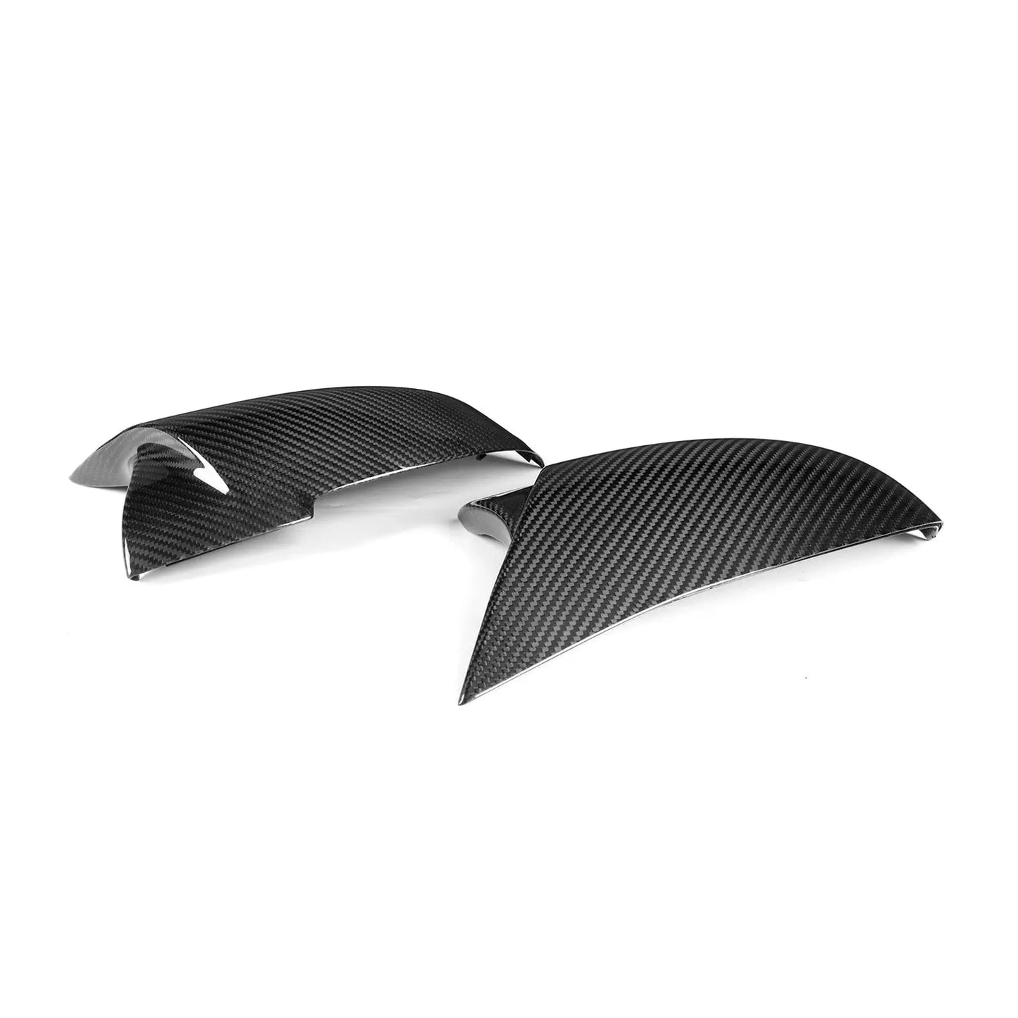 MHC+ BMW M-Style Wing Mirror Replacement Covers In Pre Preg Gloss Carbon Fibre for M-lites MHC