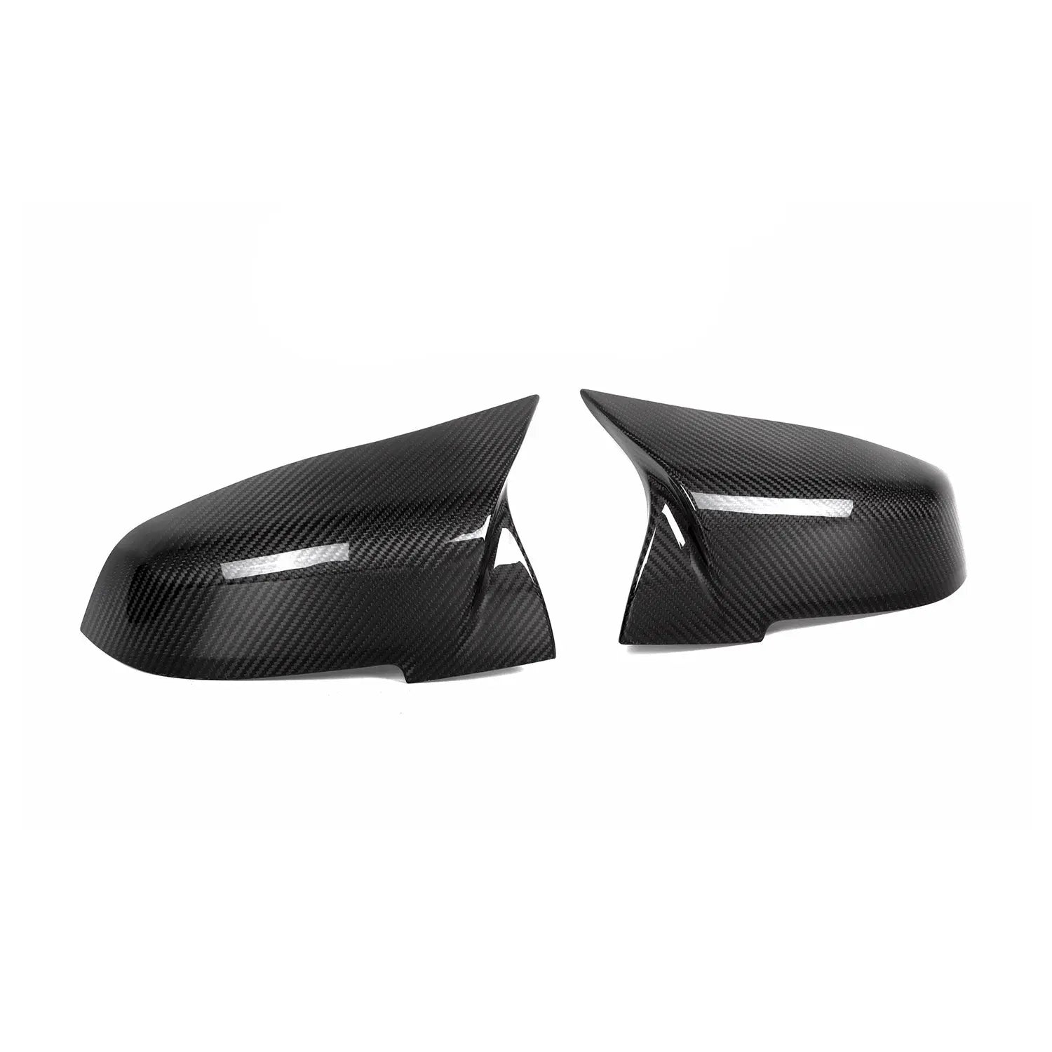 MHC+ BMW M-Style Wing Mirror Replacement Covers In Pre Preg Gloss Carbon Fibre for M-lites MHC