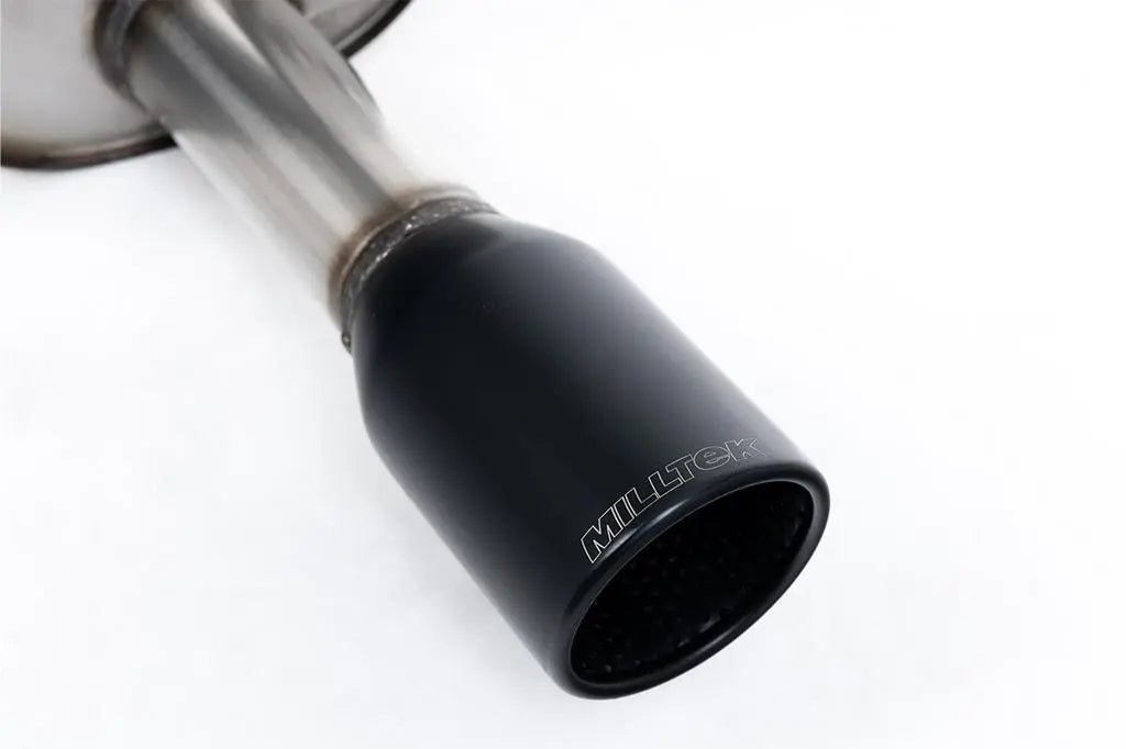 Milltek Cat Back Exhaust resonated Black tip Ford Fiesta Mk6 ST 150 05-08 Milltek