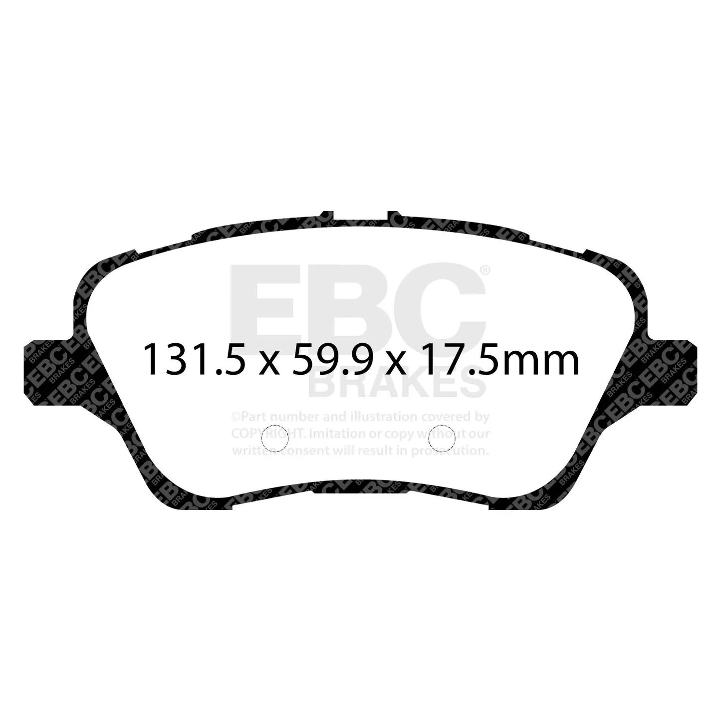 Greenstuff Brake Pad 2000 Series Sport Set - MK7 ST Front ebc brakes