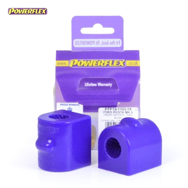 Powerflex Front Anti Roll Bar Bushes 16/18/19mm - PFF19-1103  - MK6 Fiesta