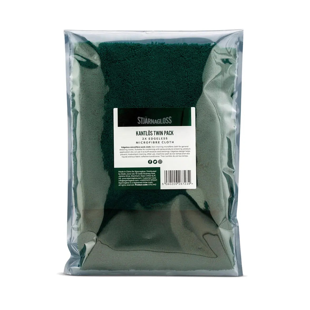 Stjarnagloss Kantlös Twin Pack - Microfibre Buffing Cloths Stjarnagloss