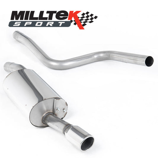 Milltek Cat-back Non-Resonated (Louder) Ford Fiesta Mk6 ST 150 2005 – 2008 Polished Tip