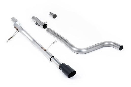 Milltek Sport Particulate Filter-back GPF/OPF Back Non-Resonated (Louder) with Cerakote Black GT-90 Trim SSXFD392 - FORD