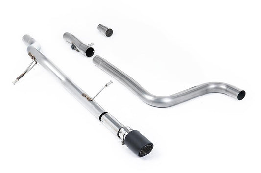 Milltek Sport Particulate Filter-back GPF/OPF Back Non-Resonated (Louder) with Carbon JET-90 Trim SSXFD395 - FORD