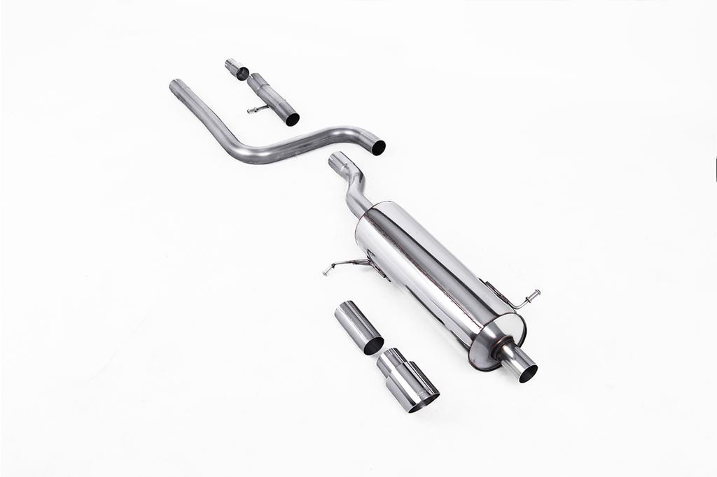 Milltek Sport Particulate Filter-back GPF/OPF Back Resonated with Polished GT-90 Trim - ECE Approved SSXFD397 - FORD