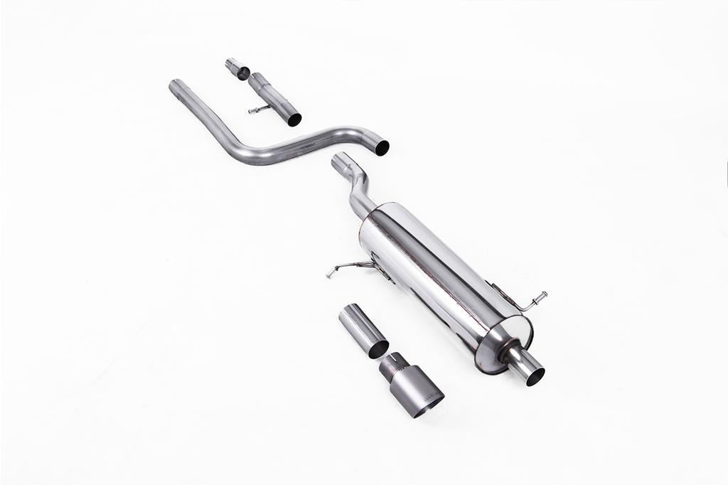Milltek Sport Particulate Filter-back GPF/OPF Back Resonated with Brushed Titanium GT-90 Trim - ECE Approved SSXFD399 - FORD