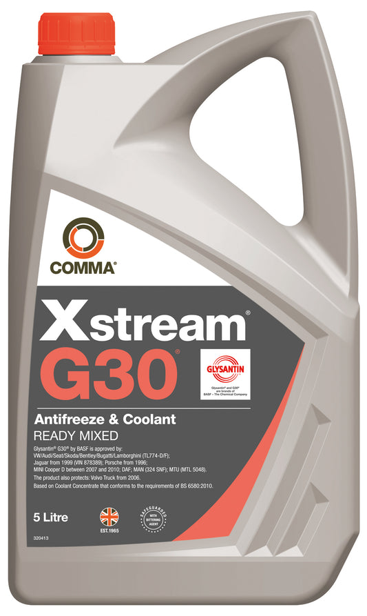 COMMA - XSTREAM G30 Antifreeze and Coolant Ready Mixed - 5L