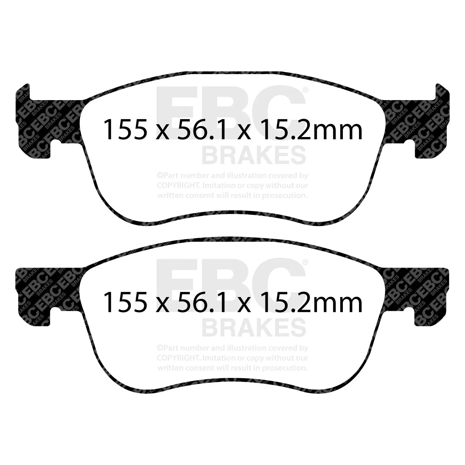 Racing RP-1™ Track and Race Brake Pads - MK8 Fiesta ST ebc brakes