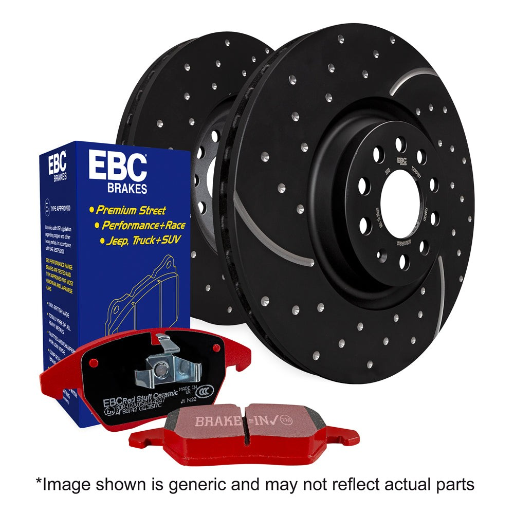 EBC Brakes Redstuff Pad and GD Disc Rotor Kit - Focus ST225 Front ebc brakes