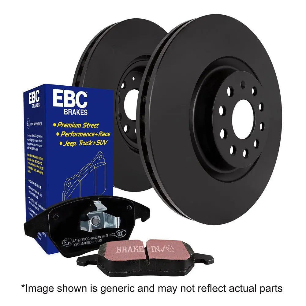 EBC Brakes Ultimax Pad and Plain Disc Rotor Kit - Focus ST225 - Front ebc brakes