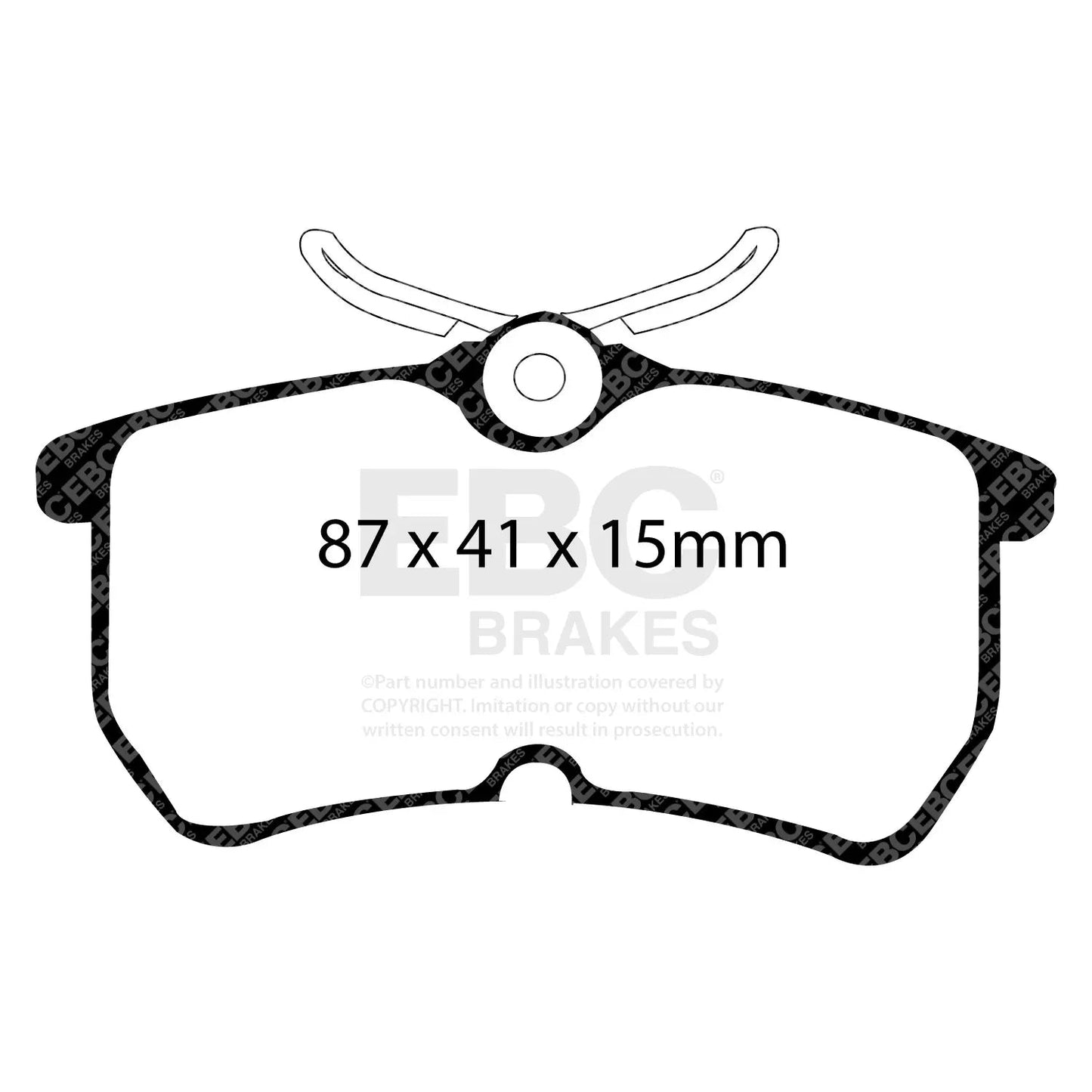 Yellowstuff 4000 Series Street and Track Brake Pad Set - MK7 ST Rear ebc brakes
