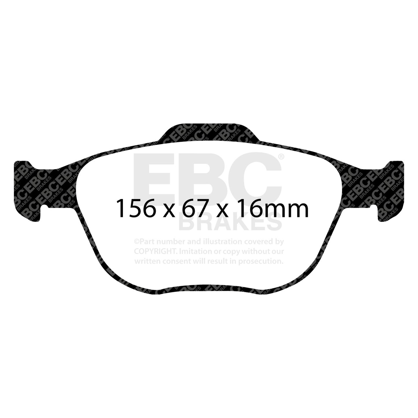 EBC Yellowstuff Brake Pad 4000 Series Sport Set - MK6 ST150 rear