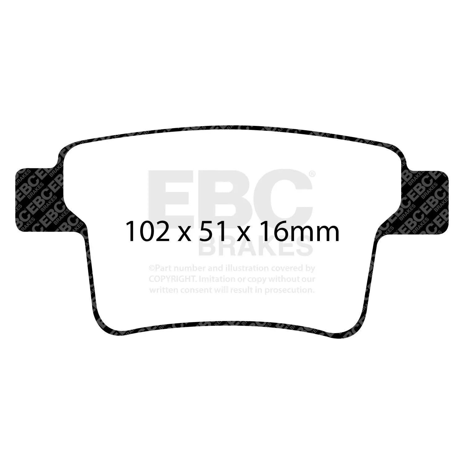EBC Greenstuff 2000 Series Sport rear brake pads: Ford Mondeo DP21731 ebc brakes